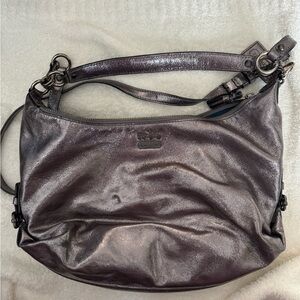 Coach Shimmering Metallic Shoulder Bag